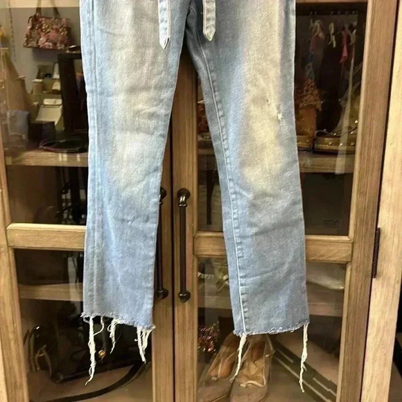 Frame Le High Straight Tie Waist Jeans sz 25 - Picture 4 of 7